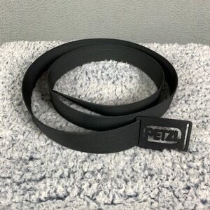 Petzl‎ Grip6 Web Belt Men's Actual 54.5" Black Buckle Adjustable Tactical